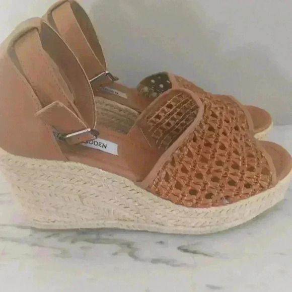 Steve Madden Womens Joni Espadrille Platform Wedge Sandals Size 9 - Picture 4 of 9